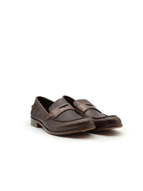 MOCASSINO FASCETTA LASERATA MARRONE JP DAVID | 2580/1PAPUATDM